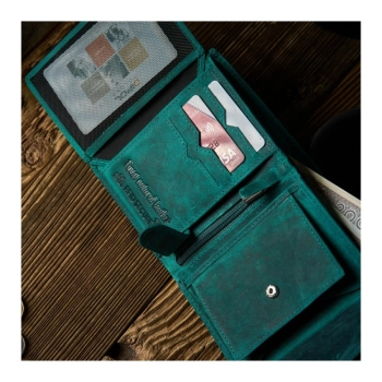 Portfel damski skórzany vintage Paolo Peruzzi RFID elegancki