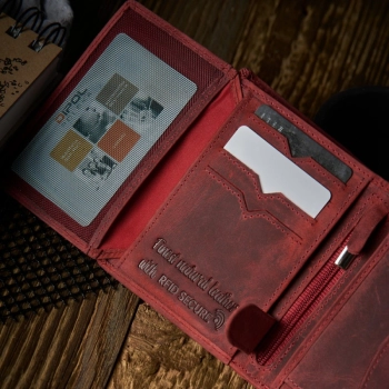 Portfel damski skórzany vintage RFID Paolo Peruzzi