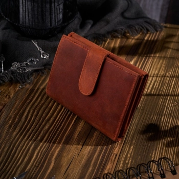 Portfel damski vintage skórzany Paolo Peruzzi elegancki
