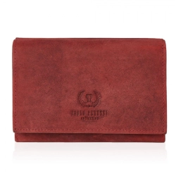 Portfel damski vintage skórzany Paolo Peruzzi elegancki