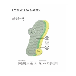 r.37-38 - Wkładki do butów Latex Yellow&Green Coccine