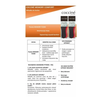 r.44 - Wkładki do butów Memory Comfort Coccine