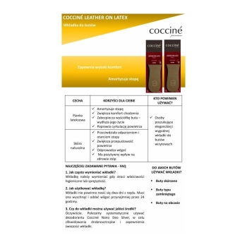 r.41 - Skórzane wkładki Leather on Latex Coccine