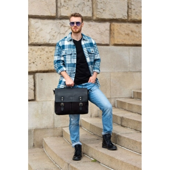 Torba męska na ramię Paolo Peruzzi elegancka skórzana