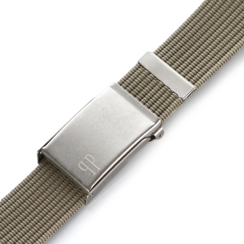 Pasek męski parciany Paolo Peruzzi khaki elegancki