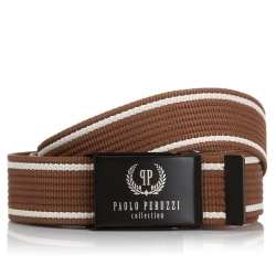 Pasek męski skórzany Paolo Peruzzi elegancki do spodni