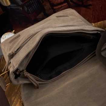 Torba męska na ramię vintage canvas do codziennego noszenia