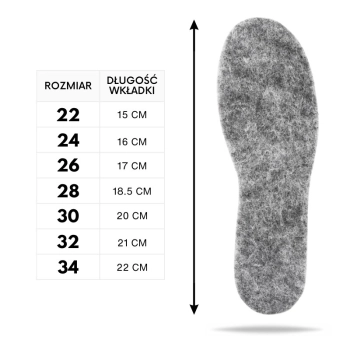 Wkładki dziecięce Felt Basic 6.5 mm Paolo Peruzzi R.24