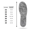 Wkładki dziecięce Felt Basic 6.5 mm do butów Paolo Peruzzi
