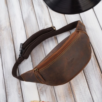 Saszetka nerka męska skórzana vintage Paolo Peruzzi