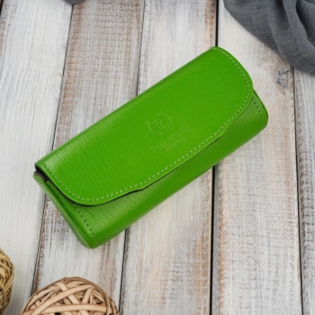 Etui na okulary piórnik pokrowiec skórzany Paolo Peruzzi T-83-GR
