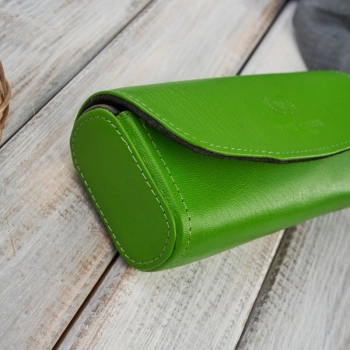 Etui na okulary piórnik pokrowiec skórzany Paolo Peruzzi T-83-GR
