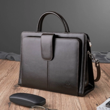 Brązowa teczka aktówka damska Paolo Peruzzi Bergamo 168BY-BR