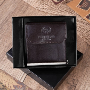 Portfel męski skórzany z ochroną RFID Paolo Peruzzi T-10-BR