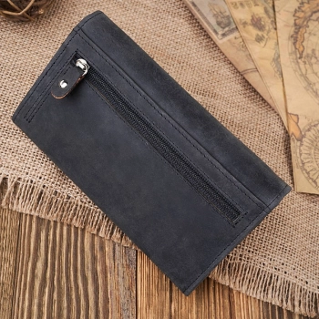 Zestaw prezentowy portfel damski skórzany vintage i brelok do kluczy czarny Paolo Peruzzi ZUP-104-BL
