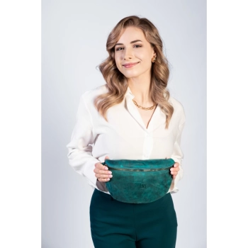 Skórzana saszetka na pas vintage Paolo Peruzzi