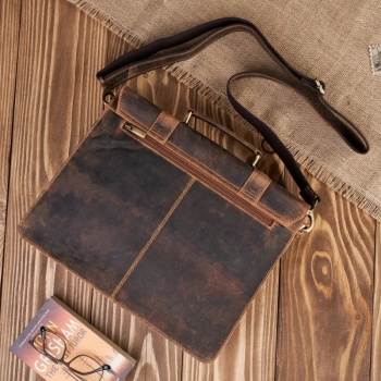 Torba męska na ramię skórzana vintage Paolo Peruzzi