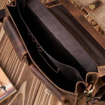 Torba męska na ramię skórzana vintage Paolo Peruzzi