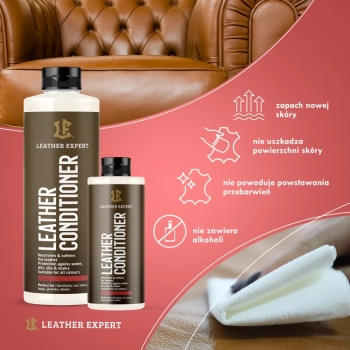 Leather Conditioner - odżywka do skóry naturalne olejki i wosk 100 ml Leather Expert LE-08-C100