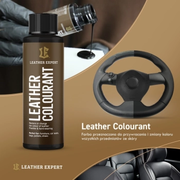 Leather Expert - zestaw do czyszczenia, renowacji i pielęgnacji kierownicy skórzanej LE-18-SW650