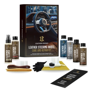 Leather Expert - zestaw do czyszczenia, renowacji i pielęgnacji kierownicy skórzanej LE-18-SW650