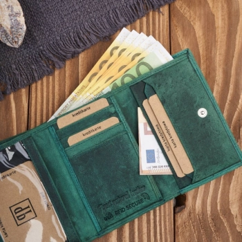 Portfel damski skórzany vintage Paolo Peruzzi z ochroną RFID