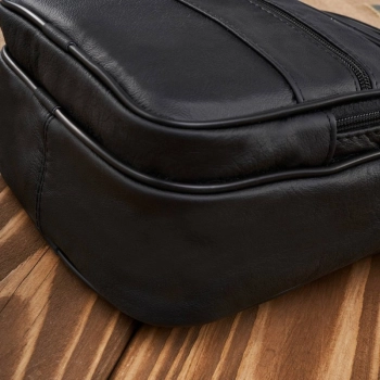 Saszetka męska skórzana na ramię elegancka torba do pracy