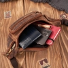 Saszetka męska skórzana nerka biodrowa Paolo Peruzzi
