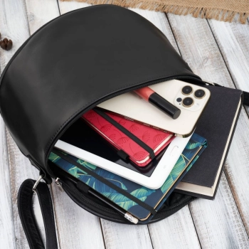 Torebka damska skórzana crossbody pojemna model Abruzzo