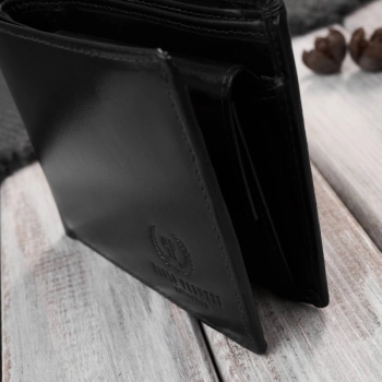Elegancki portfel męski skórzany z ochroną RFID