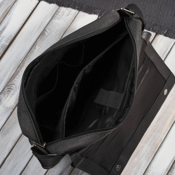 Zestaw portfel skórzany i torba na laptopa męska elegancka