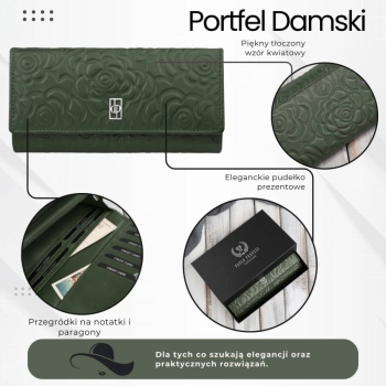 Portfel damski skórzany na ramię duży Paolo Peruzzi RFID