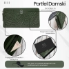 Portfel damski skórzany z tłoczeniem kwiatowym RFID