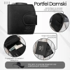 Portfel damski skórzany mały czarny RFID Paolo Peruzii AL-24-BL