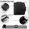 Portfel damski skórzany mały czarny RFID Paolo Peruzii AL-24-BL