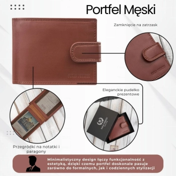 Portfel męski skórzany RFID Paolo Peruzzi na prezent