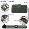 Portfel damski skórzany duży pleciony Paolo Peruzzi