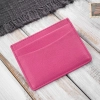 Etui na karty skórzane Paolo Peruzzi minimalistyczne różowe