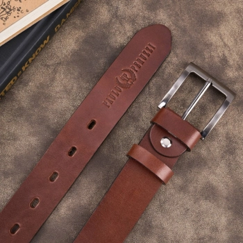 Pasek męski skórzany Paolo Peruzzi elegancki do spodni 100cm