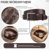 Pasek męski skórzany Paolo Peruzzi elegancki klasyczny 100cm