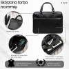 Męska torba skórzana na dokumenty czarna Paolo Peruzzi T-145-BL