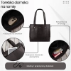 Torebka damska skórzana na ramię shopper Paolo Peruzzi