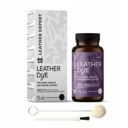 Farba do zamszu, nubuku, aniliny kolor fioletowy 75ml Leather Expert Leather Dye LE-21-D75VT Farba do zamszu, nubuku, aniliny kolor fioletowy 75ml Leather Expert Leather Dye LE-21-D75VT