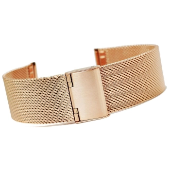 Bransoleta - Siatka Mesh Gold Rose 22JKIPRG 22 mm gr 2,0 mm