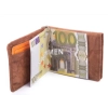 Banknotówka skórzana brązowa Money Maker RFID