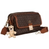 Torebka damska Lulu Castagnette brązowa listonoszka crossbody