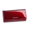 Peterson skórzany portfel damski czerwony lakier