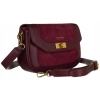 Torba z eko skóry DAVID JONES  bordowa listonoszka crossbody