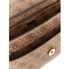 torebka damska guess beżowa z nadrukiem monogramu