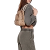 Plecak damski GUESS Manhattan II beżowy monogram elegancki